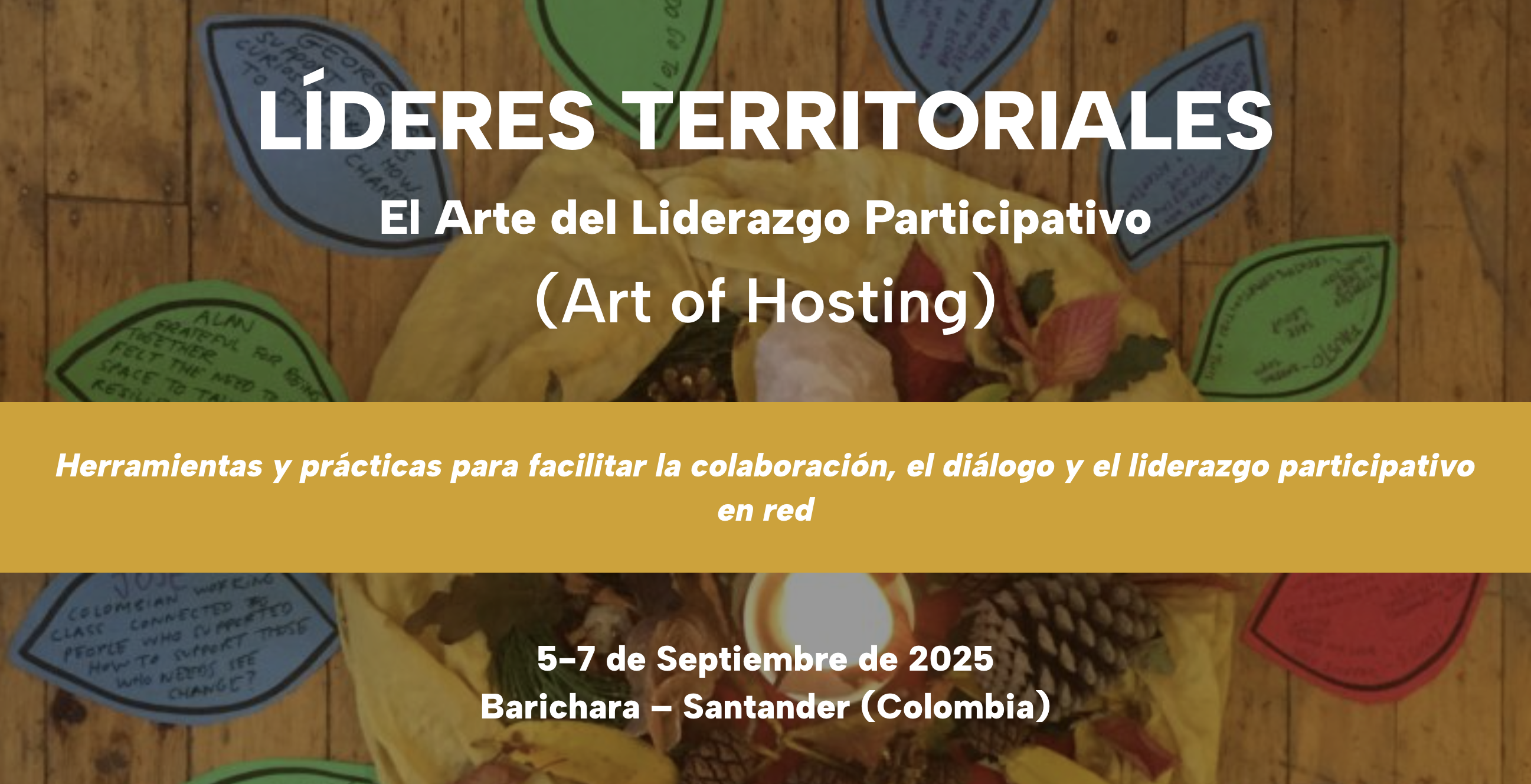 Territorios participativos – Entrenamiento de liderazgo participativo en Barichara Santander Colombia